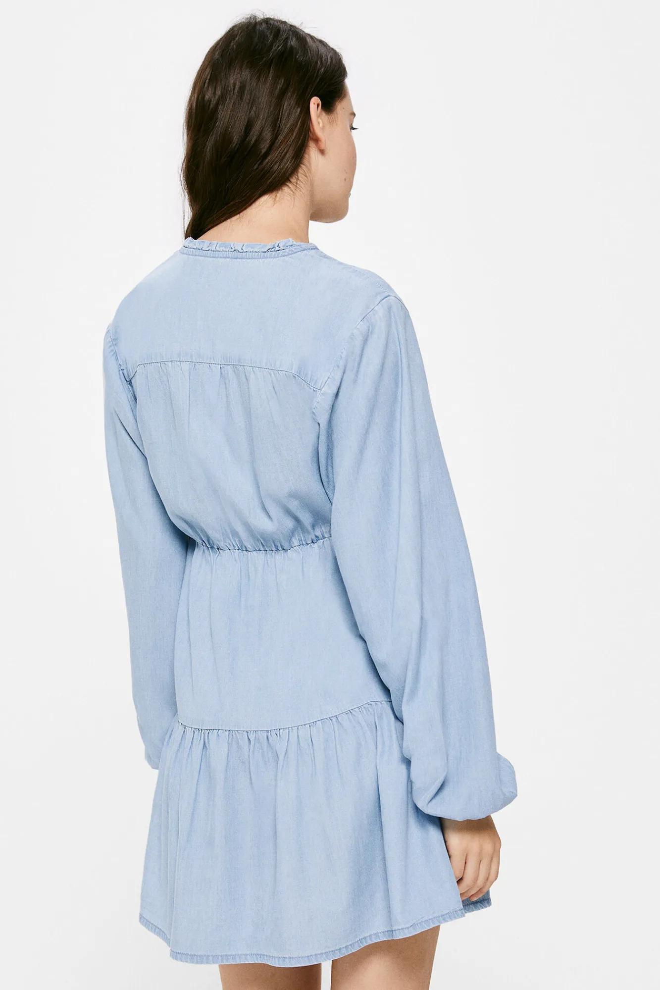 * Vestido Vaquero Tencel Azul Medio Online