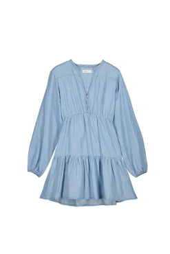 * Vestido Vaquero Tencel Azul Medio Online