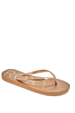 Roxy Viva Sparkle - Sandalias Para Mujer Beige Hot