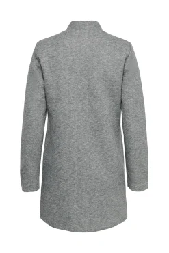 Only Woolen Cloth Coat With High Collar Gris Claro Best