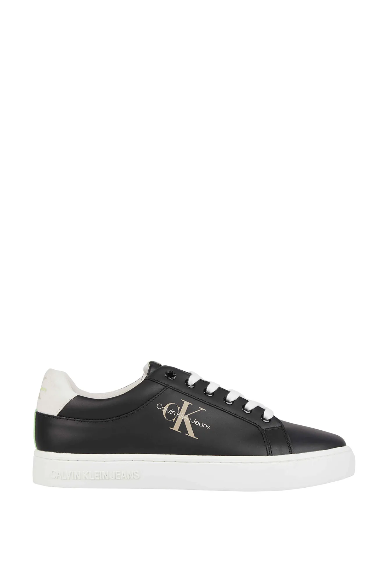 Calvin Klein Zapatilla Cupsole Ck Hombre Color Negro New