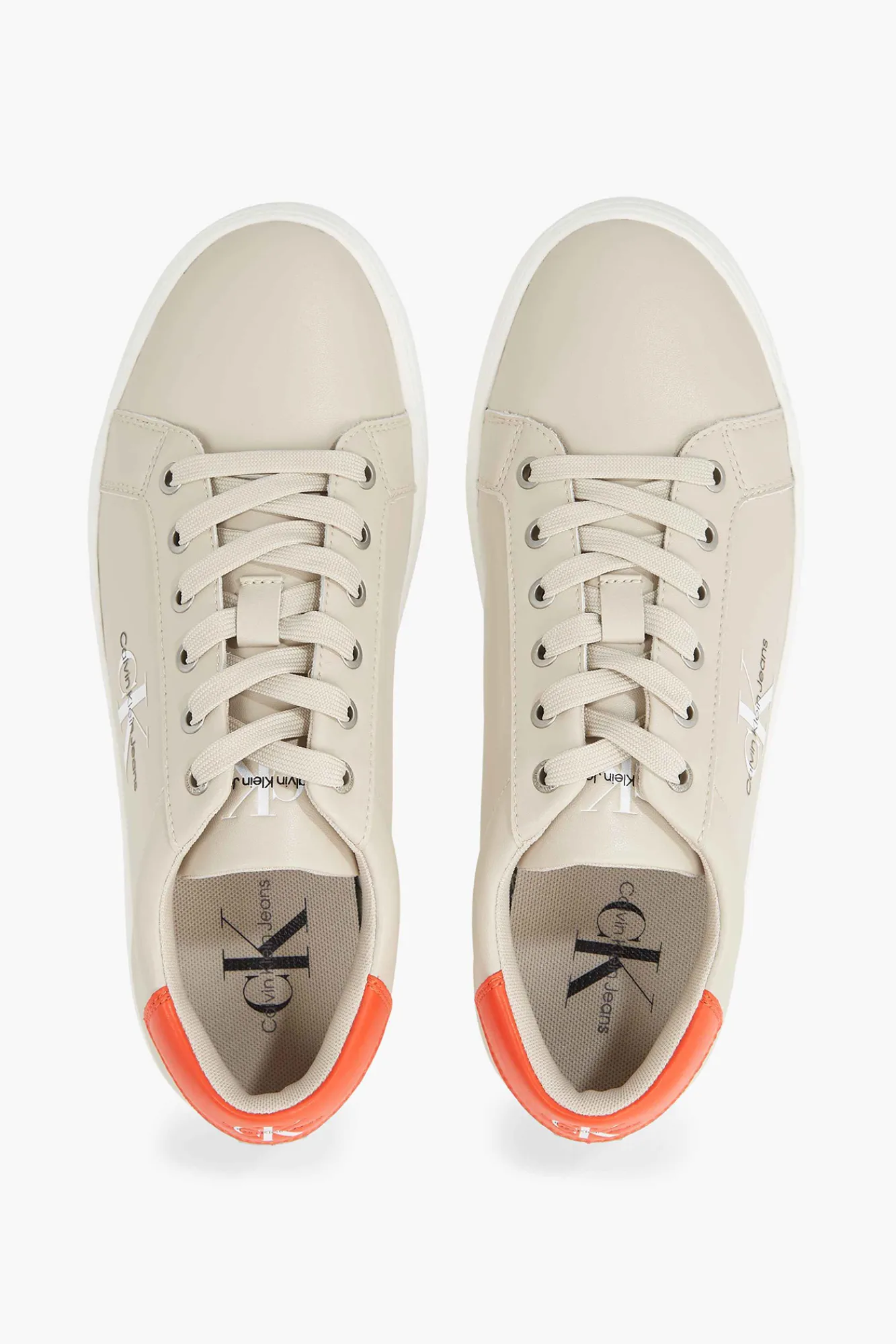 Calvin Klein Zapatilla De Hombre Con Logo Ck Jeans Marron