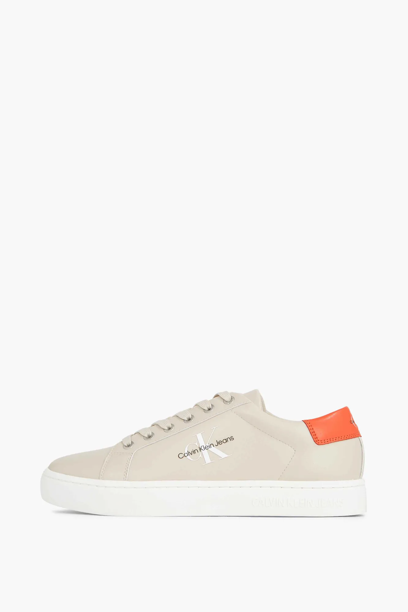 Calvin Klein Zapatilla De Hombre Con Logo Ck Jeans Marron