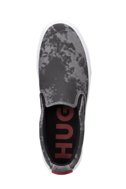 HUGO Zapatilla Lona Gris Oscuro