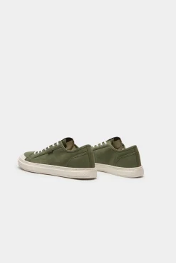 Superdry Zapatillas Deportivas Veganas De Lona Y Cana Baja Kaki Claro New