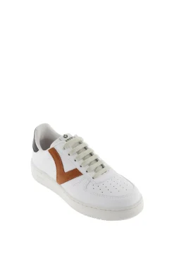 Victoria Zapatillas Retro Polipiel Contraste Naranja Discount