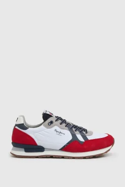 Pepe Jeans Zapatillas Running Retro. Rojo Best