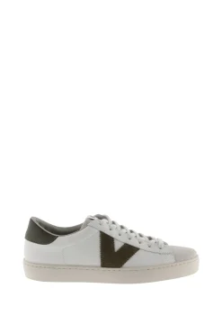 Victoria Zapatillas Piel Y Serraje Kaki Oscuro New