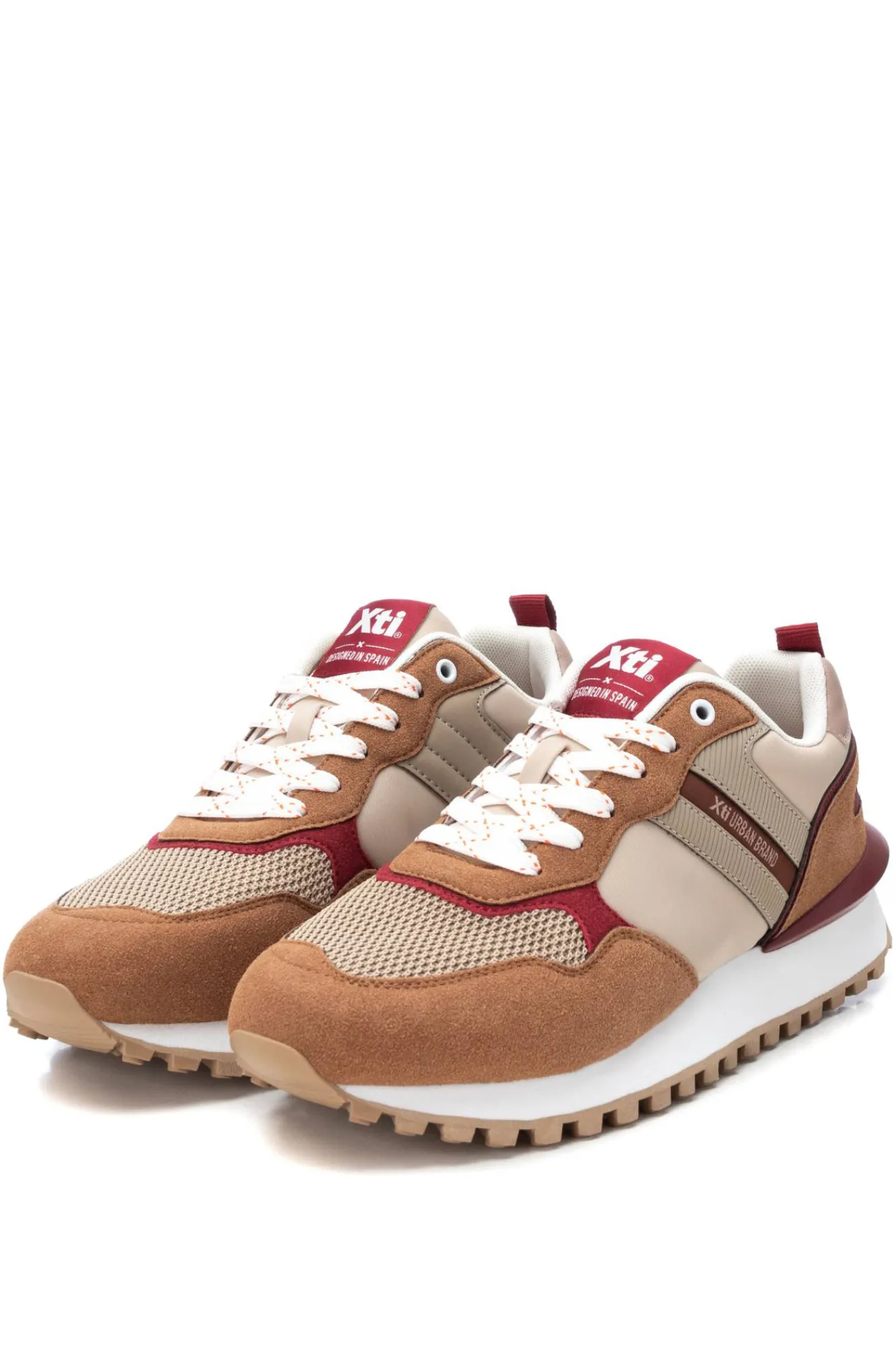 Xti Zapatillas Urban Brand Marron Medio Outlet