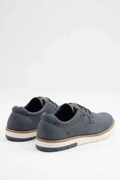 Inside Zapato Clasico Blucher Combina Azul Oscuro