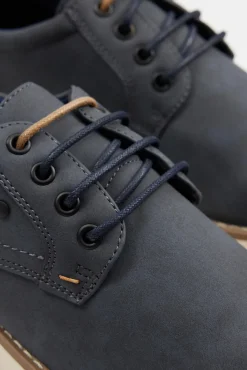 Inside Zapato Clasico Blucher Combina Azul Oscuro