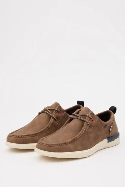 Inside Zapato Clasico Wallaby Cordon Marron Oscuro Hot