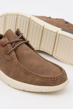 Inside Zapato Clasico Wallaby Cordon Marron Oscuro Hot