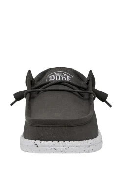 Dude Shoes Zapato Mocasin Wally Slub Gris Oscuro Online