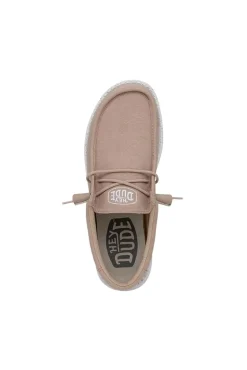 Dude Shoes Zapato Mocasin Wally Slub Beige Medio Online