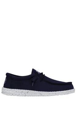 Dude Shoes Zapato Mocasin Wally Slub Navy Sale