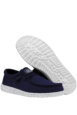 Dude Shoes Zapato Mocasin Wally Slub Navy Sale