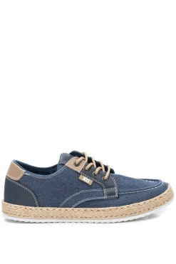 Xti Zapatos Cordones Suela Yute Azul Medio New