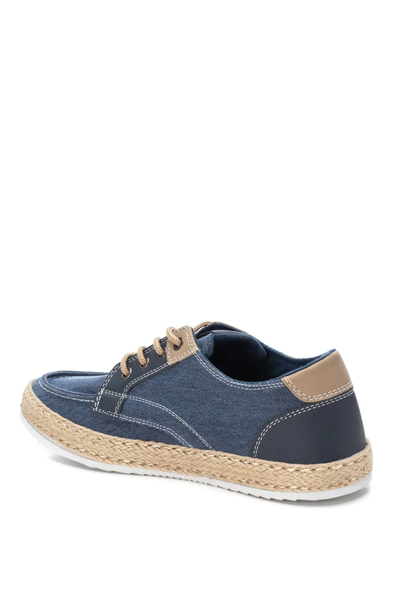 Xti Zapatos Cordones Suela Yute Azul Medio New