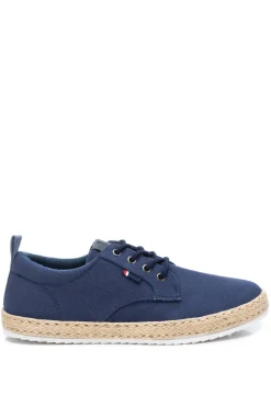 Xti Zapatos Cordones Suela Yute Navy