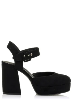 Mustang Zapatos De Tacon Ancho New Naomi  Negro Discount